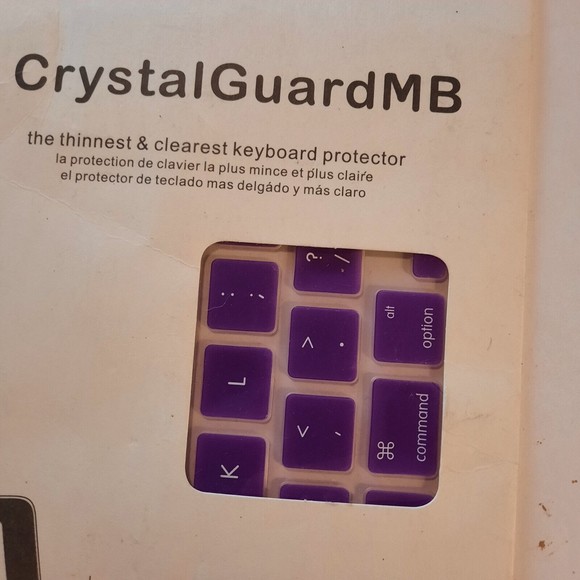 Violet Ultra Thin Silicone Keyboard Cover Skin for MacBook Pro 13" - Picture 2 of 7